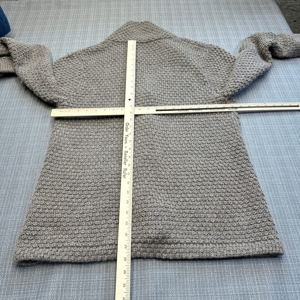 Peruvian Alpaca Cardigan Womens XL Neutral Chunky‎ Quiet Luxury Cottagecore Cozy - Picture 6 of 10